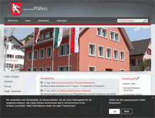 Tablet Screenshot of pfaefers.ch